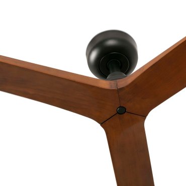 Faro Klim L - plafondventilator - Ø 150 cm - mat zwart en donker walnoot
