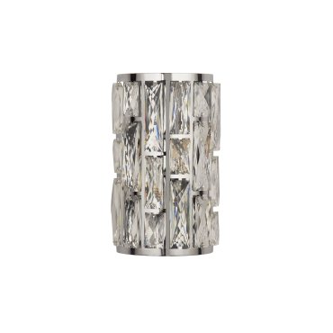 Searchlight Bijou - wandverlichting - 16 x 11 x 27 cm - chroom