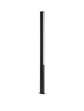 Nova Luce Stor - tuinpaal - 8 x 150 x 12 cm - 23W LED incl. - IP65 - zandzwart