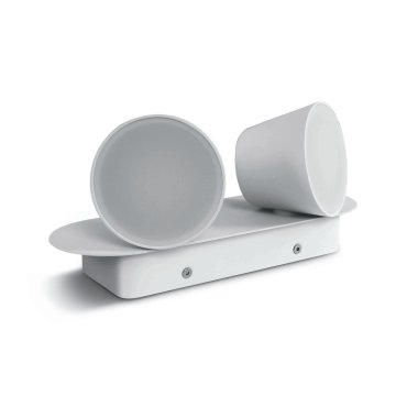 ONE Light Hotel Reading Spots - opbouwspot 2L - 26,5 x 12,5 x 10 cm - 2 x 6W LED incl. - wit