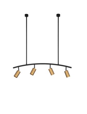 Nova Luce Pogno - hanglamp - 96,5 x 90 cm - zwart en goud