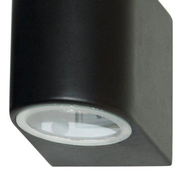 Searchlight Stratton - buiten wandverlichting - 7 x 8 cm - IP44 - zwart