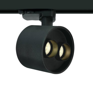 ONE Light Dark Light Tubes - rail spot - 3-fase railsysteem - Ø 9 x 7,3 cm - 12W LED incl. - zwart
