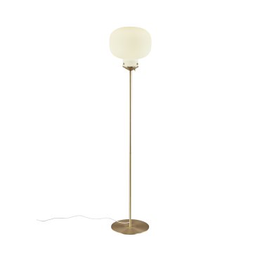 Design for the People Raito - vloerlamp - Ø 30 x 150 cm - wit en messing