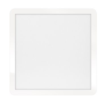 ETH Anne Square - plafondlamp - 40 x 2,7 x 40 cm - 3 stappen dimbaar - 24W LED incl. - IP44 - wit