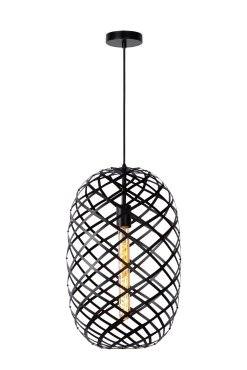 Lucide Wolfram - hanglamp - Ø 32 x 180 cm - zwart
