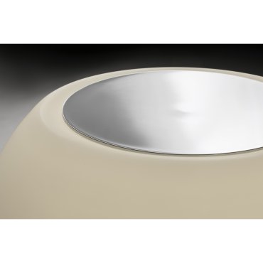 Faro Moy - wand/plafondverlichting - Ø 14 x 13 cm - 4W LED incl. - IP44 - satijn aluminium