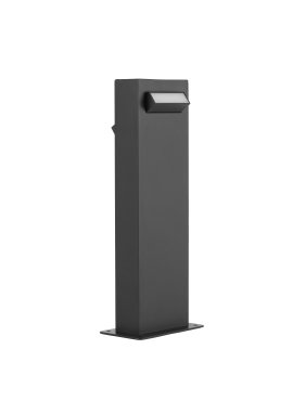 Nova Luce Zelda - tuinpaal - 12 x 40 x 9,4 cm - 9W LED incl. - IP65 - zandzwart