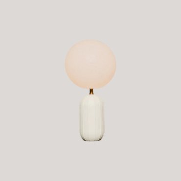 New Garden Monica 50 - oplaadbare tafellamp op batterijen met afstandsbediening - Ø 25 x 51,3 cm - 7W LED incl. - IP54 - beige