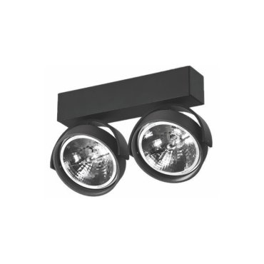 Artdelight Dutchess - opbouwspot 2L - 25 x 6 x 18,9 cm - zwart