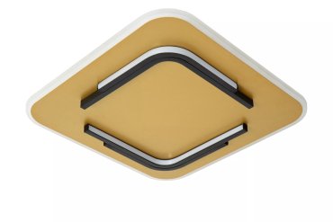 Lucide Andreas - plafondlamp - 40,5 x 40,5 x 5,1 cm - 30W LED incl. - goud
