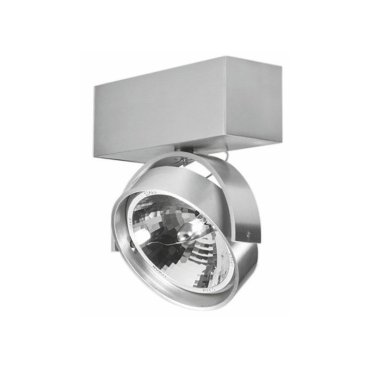 Artdelight Dutchess - opbouwspot 1L - 16 x 6 x 18,9 cm - aluminium