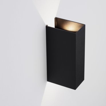 Nova Luce Orion - buiten wandverlichting - 8 x 16 x 4,5 cm -  4W LED incl. - IP54 - donker antraciet