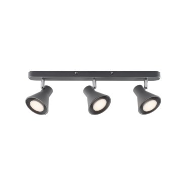 Nordlux Eik 9 - opbouwspot 3L - 45 x 8,6 cm - grijs