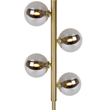 Lucide Tycho - staanlamp - 154 cm - mat goud