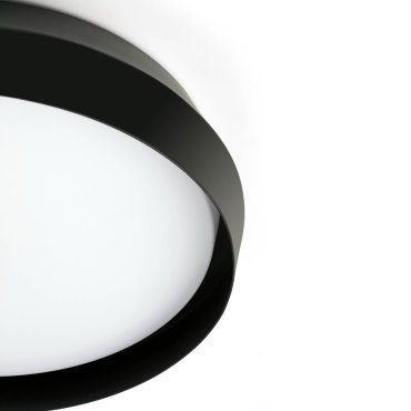 Faro Shoku - plafondlamp - Ø 35 x 9,3 cm - 24W dimbare LED incl. - zwart