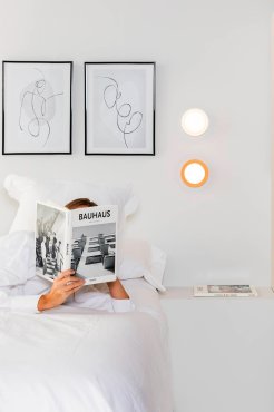 Faro May - plafondlamp - Ø 12 x 8 cm - 4W LED incl. - IP44 - koraal/oranje