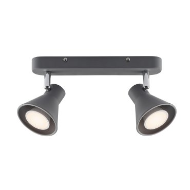 Nordlux Eik 9 - opbouwspot 2L - 28,5 x 8,6 cm - grijs