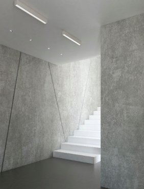 Maxlight Linear - plafondverlichting - 57 x 5 x 6 cm - 18W LED incl. - wit