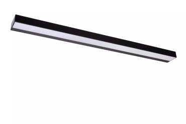 Lucide Alexa - wandlamp langwerpig -  13W LED incl. - 90 x 8 x 3,6 cm - IP44 - zwart