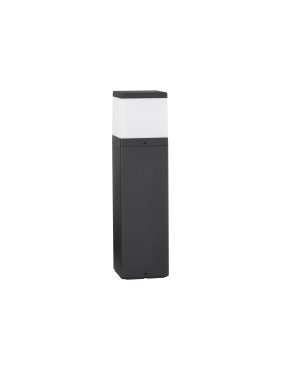 Nova Luce Ferron - tuinpaal - 13 x 50 x 13 cm - IP65 - donker grijs