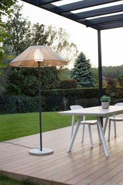 Faro Saigon - buiten staanlamp - Ø 35 x 195 cm - IP65 - grijs en beige