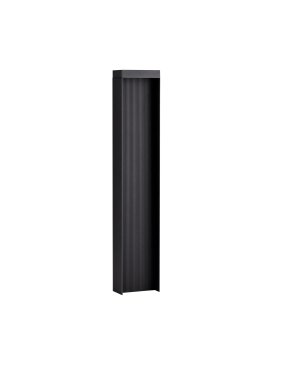 Nova Luce Alley - tuinpaal - 14 x 75 x 8 cm - 8W LED incl. - IP65 - donker antraciet