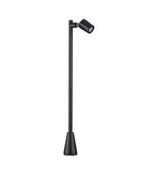 Nova Luce Spy - tuinpaal - Ø 7,5 x 100 x 14 cm - IP65 - zandzwart