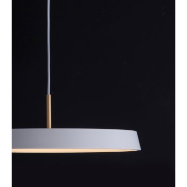 Nova Luce Vetro - hanglamp - Ø 50 x 130 cm - 37W LED incl. - mat wit