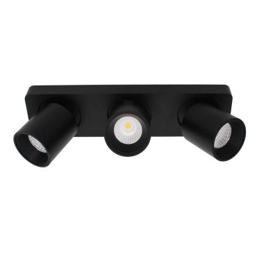 Artdelight Laguna - opbouwspot 3L - 32 x 8,2 x 9,5 cm - 3 x 6W dimbare LED incl. - zwart
