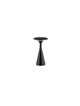 Nova Luce Grigio - oplaadbare tafellamp buiten - Ø 10,1 x 19,7 cm - IP54 - zandzwart
