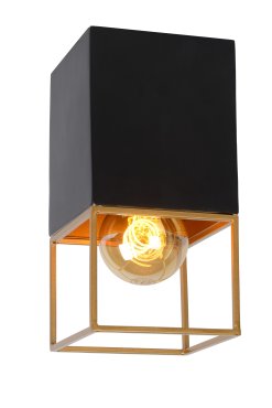 Lucide Rixt - plafondverlichting - 10 x 10 x 18 cm - zwart