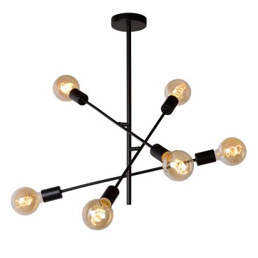 Lucide Lester - plafondverlichting - 59 x 59 x 83 cm - zwart