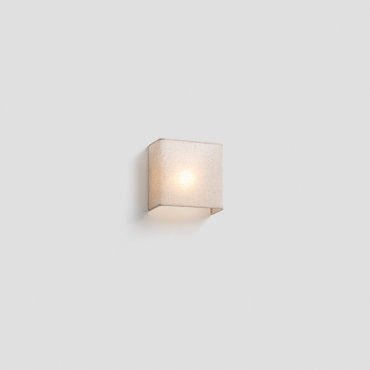 Faro Otton square - wandlamp - 10,8 x 20 x 20,5 cm - lichte jute