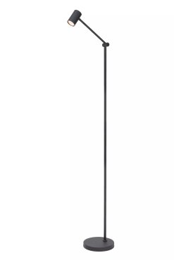 Lucide Tipik - oplaadbare vloerlamp - 37,3 x 22 x 138 cm - 3 stap dimmer -  3W LED incl. - zwart