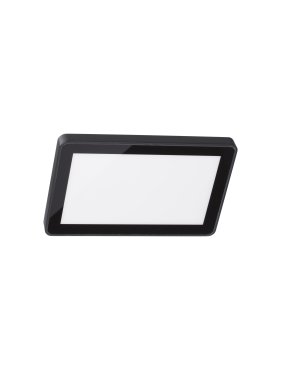 Nova Luce Nobu - buiten wandverlichting - 19,3 x 12,7 x 4,7 cm - 15W LED incl. - IP65 - zandzwart