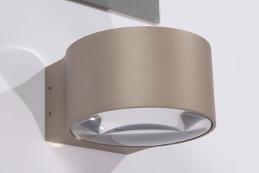 Artdelight Hudson - wandverlichting - 10,5 x 11,8 x 6,5 cm - 2 x 4W dimbare LED incl. - IP54 - champagne