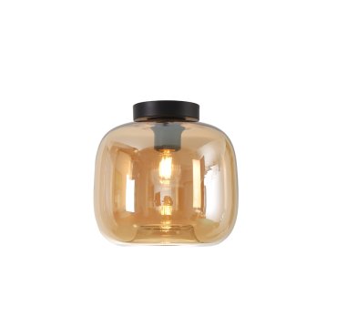 Artdelight Preston - plafondverlichting - Ø 24 x 23 cm - amber