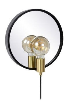 Lucide Reflex - spiegelverlichting - 31 x 12 x 33 cm - zwart