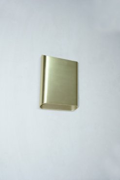 Artdelight Diaz Large - wandverlichting - 4 x 14,5 x 20 cm - 2 x 6W LED incl. - IP65 - geborsteld goud