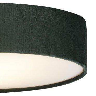 Searchlight Drum - plafondlamp - Ø 50 x 10 cm - groen