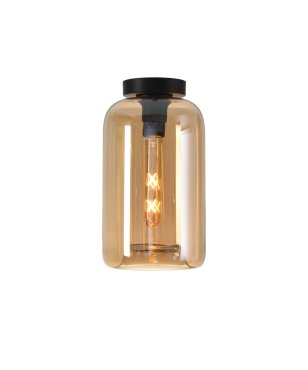 Artdelight Botany - plafondverlichting - Ø 18 x 33 cm - amber