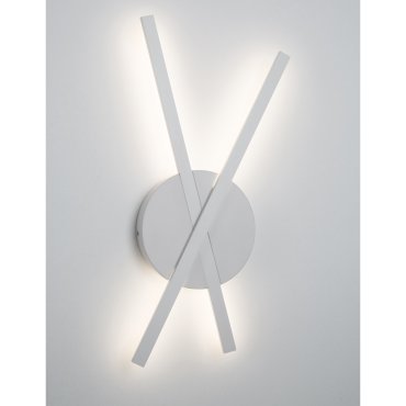 Nova Luce Reslin - wandverlichting - 24,5 x 5 x 53 cm - 18W LED incl. - zandwit