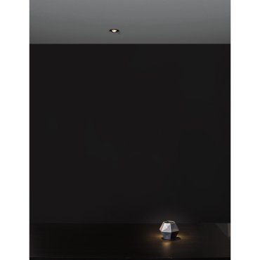 Nova Luce Tif - inbouwspot - Ø 60 mm, Ø 52 mm inbouwmaat - 2W LED incl. - zandzwart