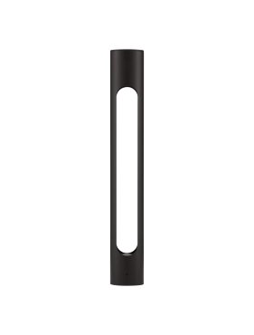 Nova Luce Ellery - tuinpaal - Ø 8 x 60 cm - 12W LED incl. - IP65 - zandzwart