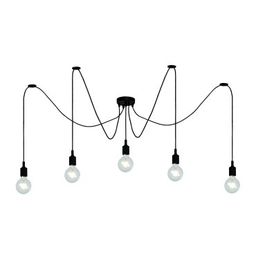 Lucide Fix Multiple - hanglamp - 400 x 200 cm - zwart