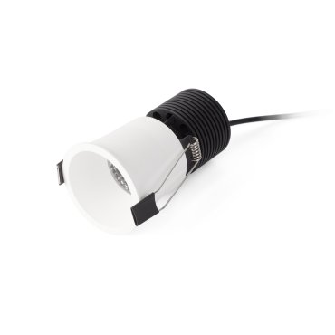 Faro Fox - inbouwspot - Ø 65 mm, Ø 55 mm inbouwmaat - 10W dimbare LED incl. - mat wit