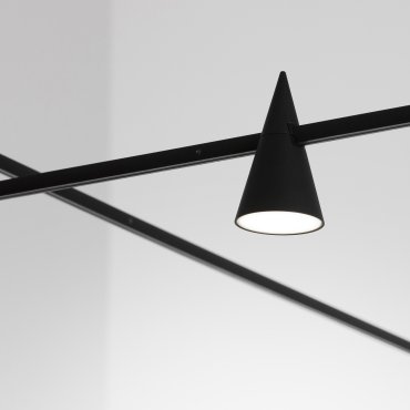 Nova Luce Cono - lichtpunt magnetisch railsysteem - Ø 6 x 10,6 cm - 5W LED incl. - zwart