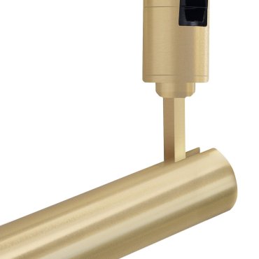 Nova Luce Tag - lichtpunt magnetisch railsysteem - Ø 3,2 x 13,5 cm - 5W LED incl. - satijn messing