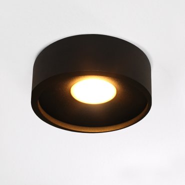 Artdelight Orlando - plafondverlichting - Ø 14 x 5 cm - 10W dimbare LED incl. - zwart